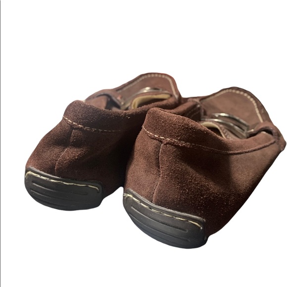 Pre-owned Enzo Angiolini Womens Suade Brown Loafer Size 8 SKU: 4GO08 - Picture 3 of 5